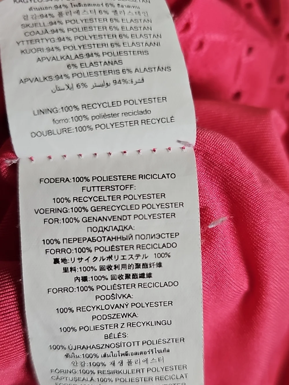 MK Women's Off-Shoulder Eyelet Blouse - Pink Size P/L